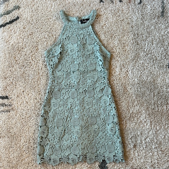 Lulus Dresses & Skirts - Lulu's Mint Lace Mini Dress